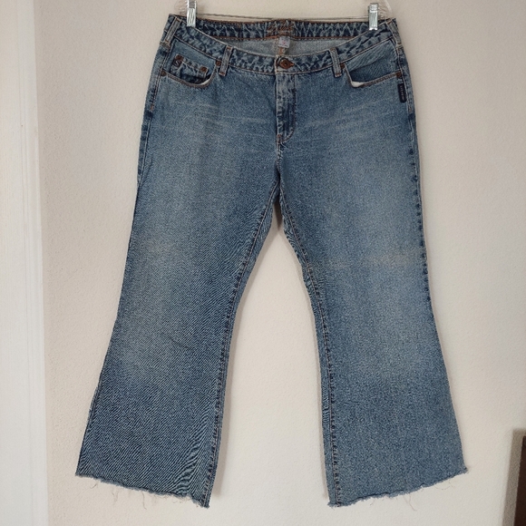 Vintage Y2K Bootcut Silver Jeans Size 34 - Picture 1 of 13
